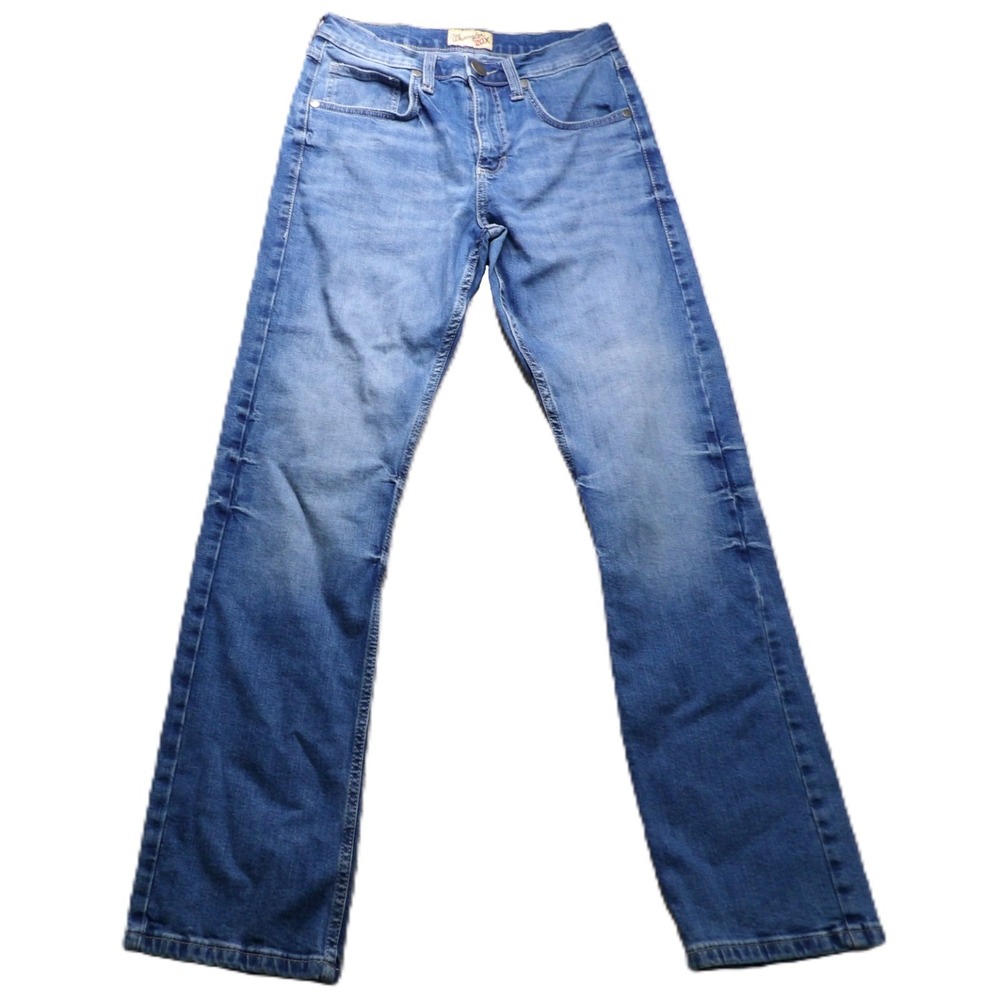 Wrangler 20X Jeans Men 29x32 Slim Straight Blue Cotton Stretch Denim Western EUC